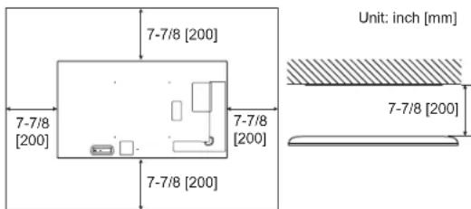 SHARP PNHS501 - Mounting the monitor laying flat on a surface - 2