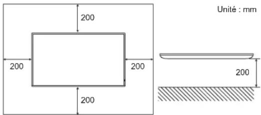 SHARP PNHS431 - Fixation du moniteur posé à plat sur une surface - 1