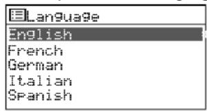 Monacor WAP200 - Selecting the menu language - 1