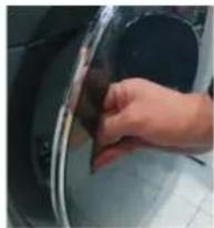 HAIER HWDQ90B416FWB - SEGURO DE LA PUERTA | TIPO 2 HERRAMIENTAS-TORNILLO DE CabeZA DE CRUZ, PINZAS, DESTORNILLADOR PLANO - 1