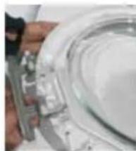 HAIER HWDQ90B416FWB - SCHARNIER | TYPE 1 WERKTUIGEN - 25 TORX-SLEUTEL - 6