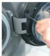 HAIER HWDQ90B416FWB - HINGE | TYPE 2 TOOLS - 25 TORX WRENCH, FLEXIBLE 7 PIPE WRENCH - 7