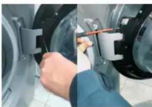 HAIER HWDQ90B416FWB - HINGE | TYPE 2 TOOLS - 25 TORX WRENCH, FLEXIBLE 7 PIPE WRENCH - 4