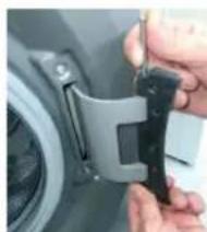 HAIER HWDQ90B416FWB - HINGE | TYPE 2 TOOLS - 25 TORX WRENCH, FLEXIBLE 7 PIPE WRENCH - 5