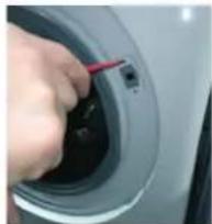 HAIER HWDQ90B416FWB - DOOR LOCK | TYPE 1 TOOLS-CROSS-HEADED SCREWDRIVER, TONG, FLAT SCREWDRIVER - 2