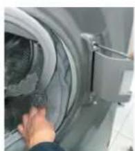 HAIER HWDQ90B416FWB - BISAGRA | TIPO 2 HERRAMIENTAS - LLAVE TORX 25, LLAVE DE TUBO 7 FLEXIBLE - 6