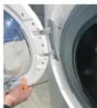 HAIER HWDQ90B416FWB - BISAGRA | TIPO 1 HERRAMIENTAS - LLAVE TORX 25 - 5