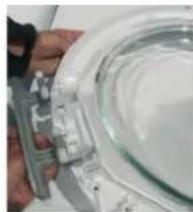 HAIER HWDQ90B416FWB - BISAGRA | TIPO 1 HERRAMIENTAS - LLAVE TORX 25 - 6