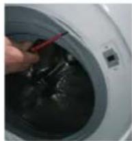 HAIER HWDQ90B416FWB - DOOR LOCK | TYPE 1 TOOLS-CROSS-HEADED SCREWDRIVER, TONG, FLAT SCREWDRIVER - 3