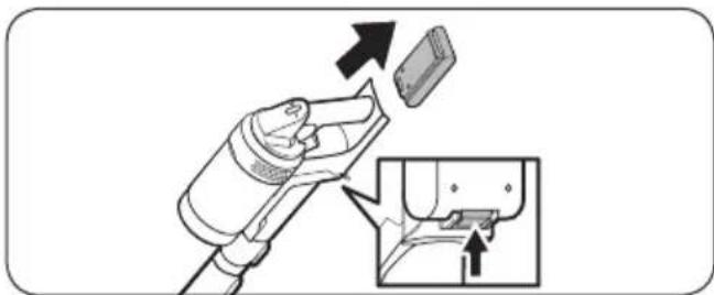 SAMSUNG Bespoke Jet Complete Extra - Ejecting the battery - 1