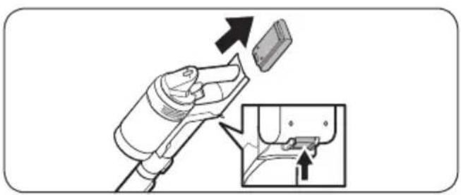 SAMSUNG Bespoke Jet Complete Extra - Ejecção da bateria - 1