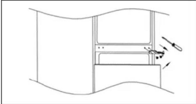 HOOVER HOCT3L517ES - Die Anweisungen für den Lampenwechsel lauten wie folgt: - 2