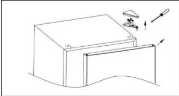 HOOVER HOCT3L517ES - Die Anweisungen für den Lampenwechsel lauten wie folgt: - 1