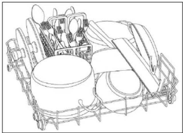 HAIER XIB 3C3SFS - BELADEN DES UTEREN GESCHIRRKORBES - 1