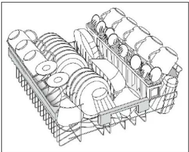 HAIER XIB 3C3SFS - USING THE UPPER BASKET - 2