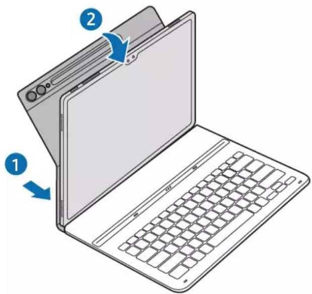 SAMSUNG EFDX900 - キーボードを取り付ける - 1