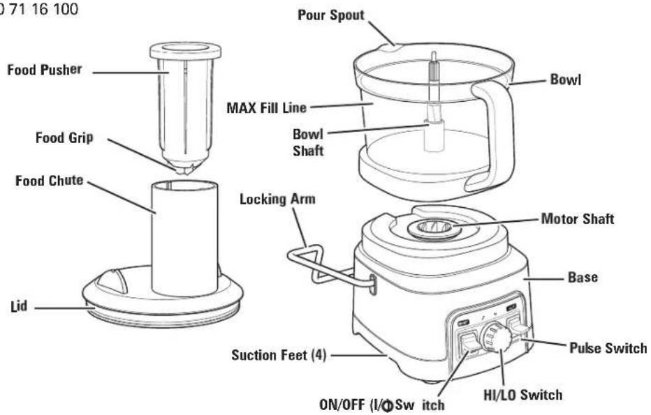 HAMILTON BEACH 70815 - Parts and Features - 1