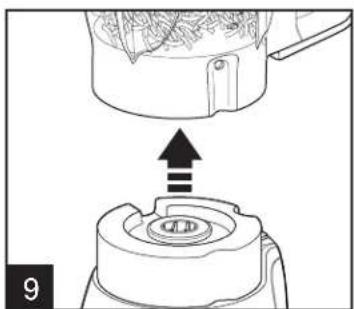 HAMILTON BEACH 70510 - Utilisation du disque réversible pour trancher/râper (suite) - 2