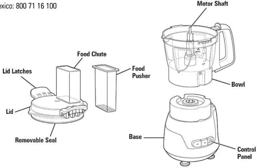 HAMILTON BEACH 70510 - Parts and Features - 1