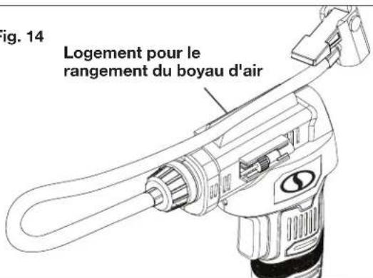 Sun Joe 24VAJCLTE - Rangement du boyau d'air et des raccords - 1