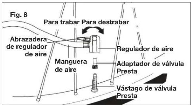 Sun Joe 24VAJCLTE - Para usar el adaptador de válvula Presta: - 2