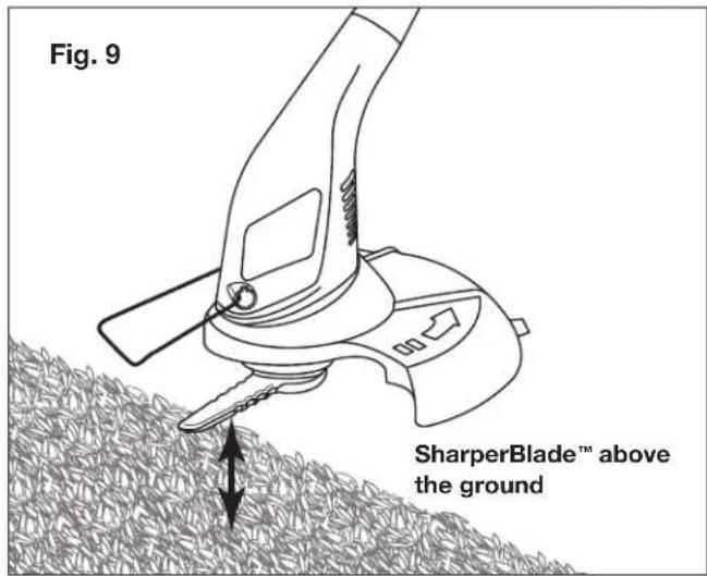 Fig. 9 SharperBlade™ above the ground