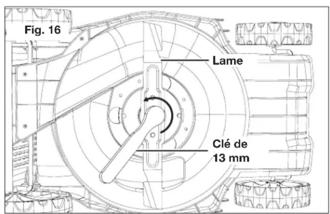 Sun Joe 24VX216LM - Changement de lame - 1