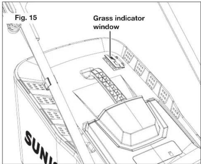 Sun Joe 24VX216LM - Grass Bag Filling Level Indicator - 1