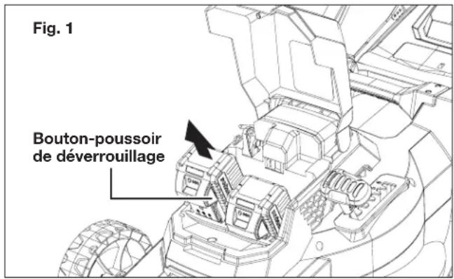 Sun Joe 24VX216LM - Comment charger les batteries - 1