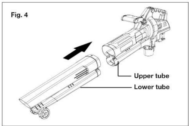 Sun Joe 24VX2BVM143CT - Lower Tube Assembly - 1