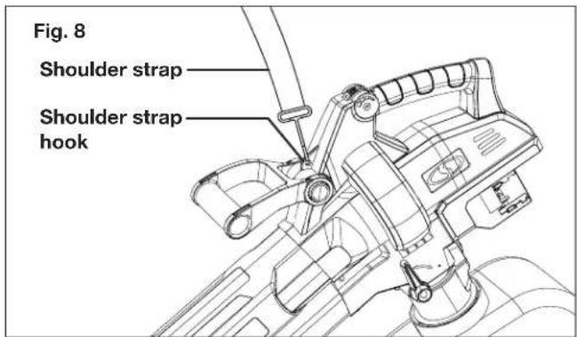 Sun Joe 24VX2BVM143CT - Shoulder Support Strap Fitting + Adjusting - 1