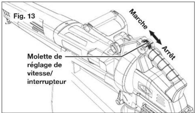 Sun Joe 24VX2BVM143CT - Démarrage et arrêt - 2
