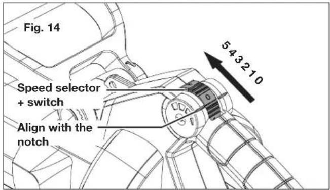 Sun Joe 24VX2BVM143CT - Speed Control - 1