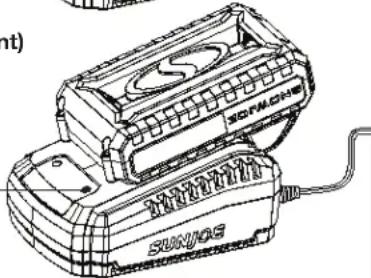 Sun Joe 24VX2BVM143CT - Comment charger les batteries - 8