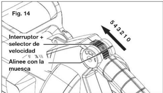 Sun Joe 24VX2BVM143CT - Control de velocidad - 1