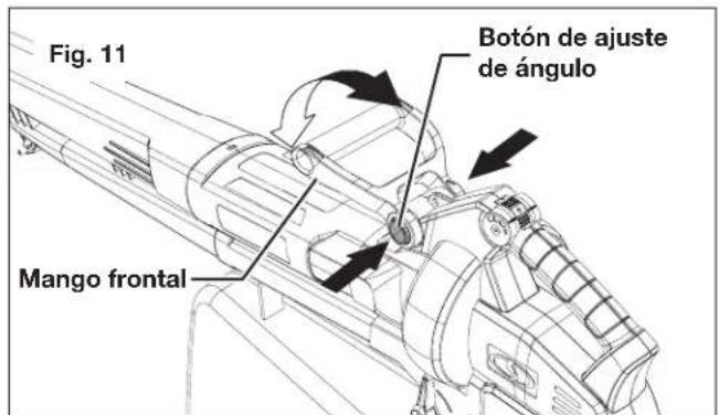 Sun Joe 24VX2BVM143CT - Ajuste del mango frontal - 1