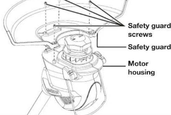 Sun Joe 24VSB10CT - Fitting the Safety Guard - 2