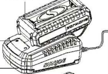 Sun Joe 24VSB10CT - Charging the Battery - 5