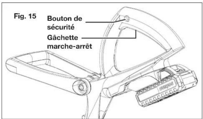 Sun Joe 24VSB10CT - Gachette marche-arrêt - 1