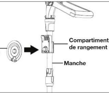 Sun Joe 24VSB10CT - Pose du compartment de rangement - 1