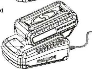 Sun Joe 24VSB10CT - Charging the Battery - 6