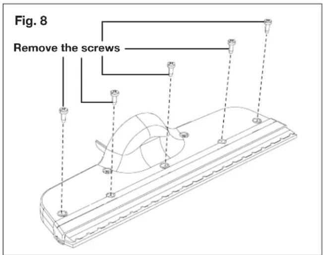 Fig. 8 Remove the screws