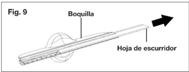 Fig. 9 Boquilla Hoja de escurridor
