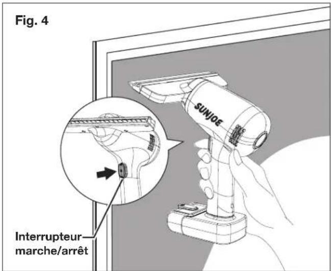 Fig. 4 SUNJOE Interrupteur marche/arrêt