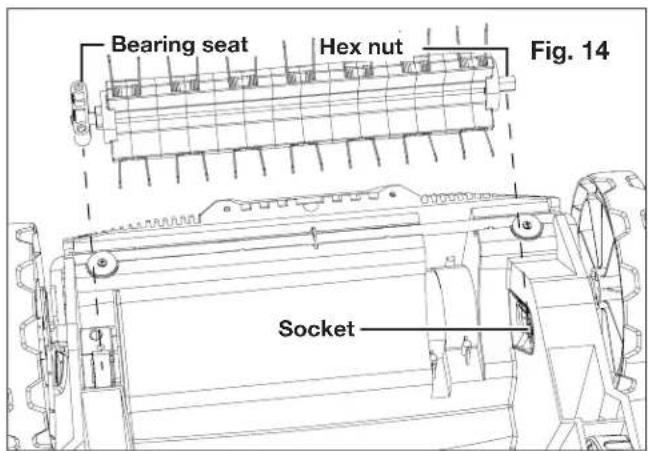 Bearing seat Hex nut Fig. 14 Socket