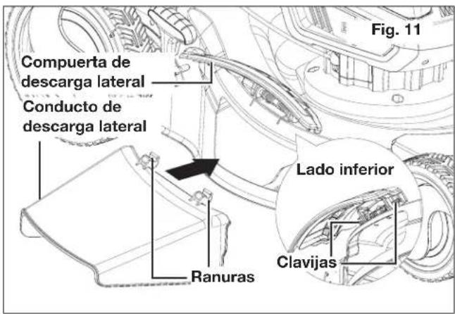 Sun Joe 24VX221LMSPCT - Enamblado y colocacion del conductor de descarga lateral - 1
