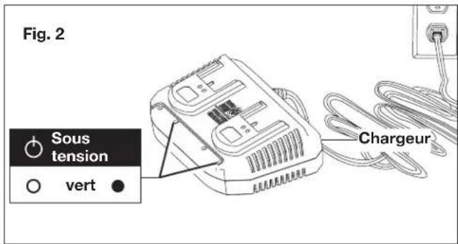 Sun Joe 24VX221LMSPCT - Comment charger les batteries - 2