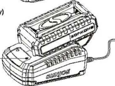 Sun Joe 24VHT18CT - Charging the Battery - 6