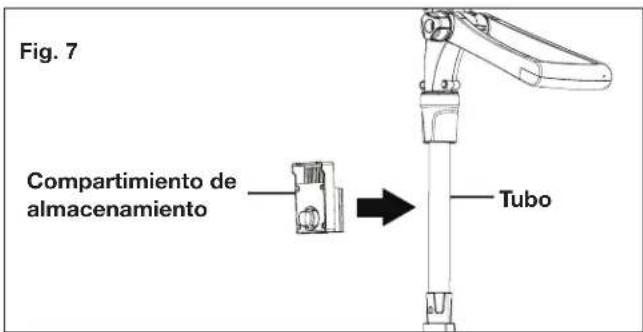 Sun Joe 24VSB10LTE - Instalación del compartimiento de almacenamiento - 1