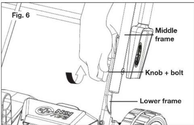 Snow Joe 24VX2SB18XR - Assembling the handles - 2
